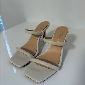 Elegant Cream Women's Heels